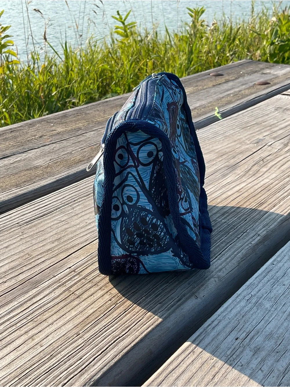 Cute Owl  Cosmetic Toiletry Bag 2-Compartment Travel Organizer